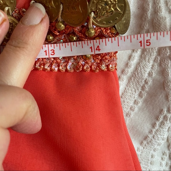 29” waist 1960’s Jingling Party Dress. So Fun! - Picture 9 of 10